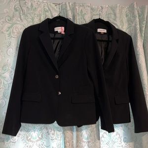 GUC SIZE 10 lot of 2 Calvin Klein Black Blazers